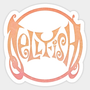 Jellyfish /// 90s Retro Fan Art Design Sticker